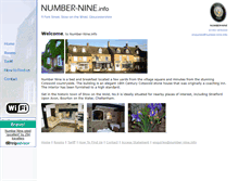 Tablet Screenshot of number-nine.info